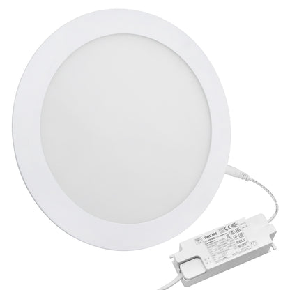 18w Recessed LED Round Panel Light 6500K Continuous Running Hours Philips Driver PH18WCWR