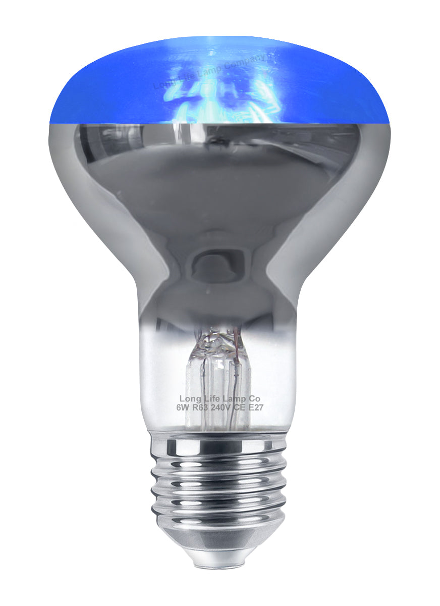 6w R63 LED Reflector Light Bulb E27 Blue Replacement For Halogen Spots