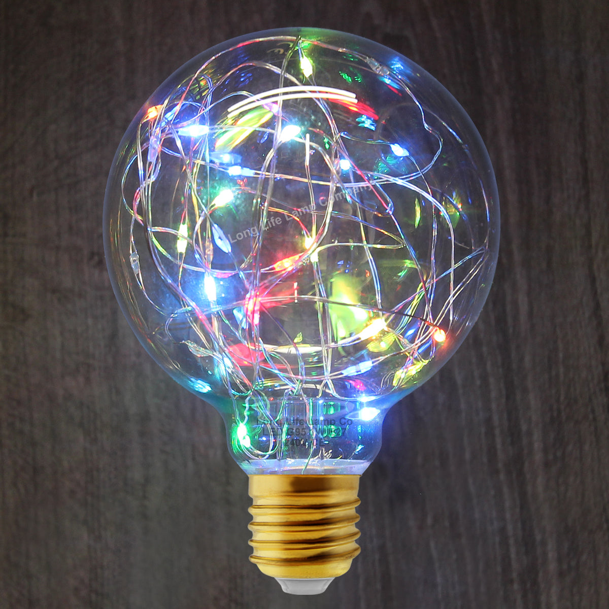 1w E27 LED Globe Decorative Light Bulb RGB G95