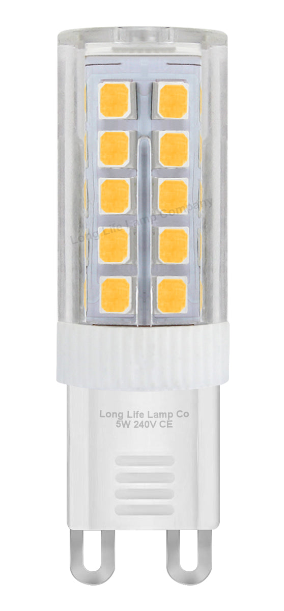 10 Pack 5W G9 LED Bulbs Warm White 40W Equivalent - Free delivery on all orders
