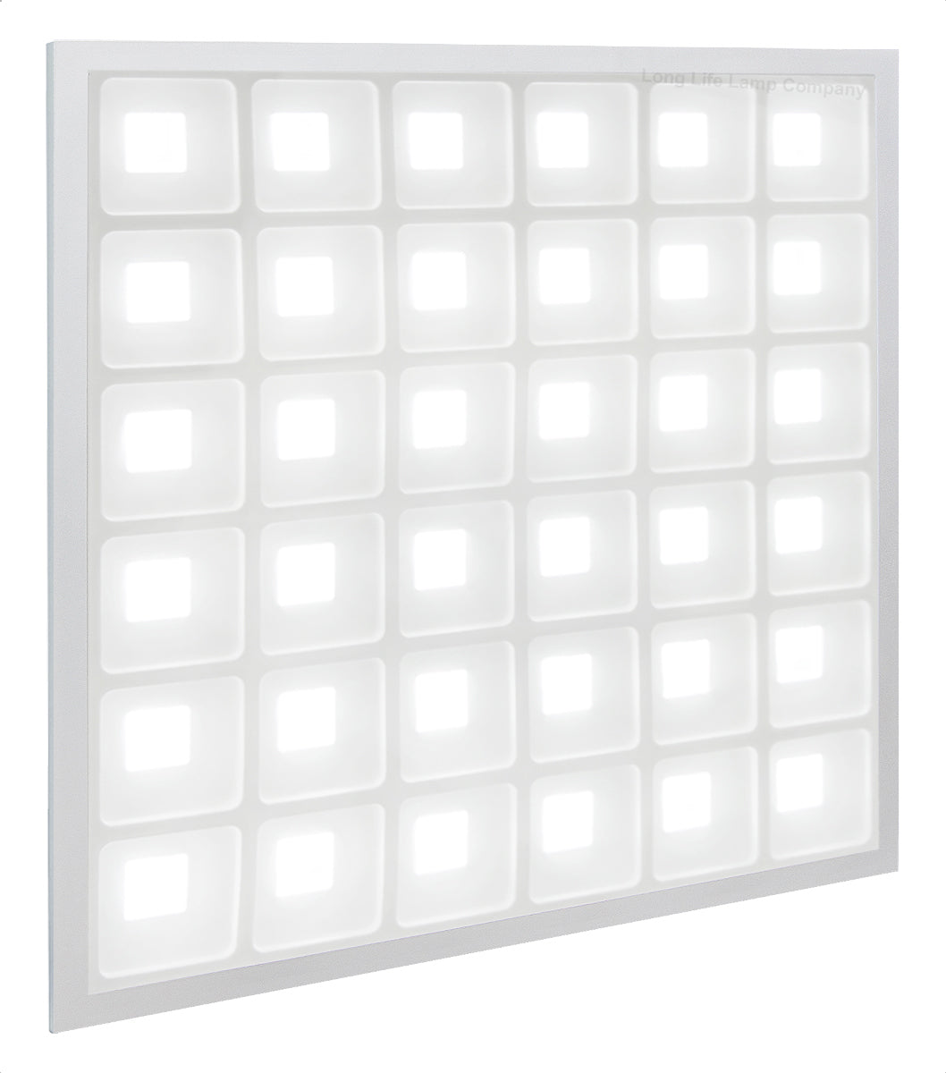 40w LED Panel 600 x 600 Recessed Ceiling Light 6500K 36 Sections Modular Replacement