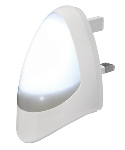 Automatic White LED Night Light Plug In Energy Saving Dusk 2 Dawn 
