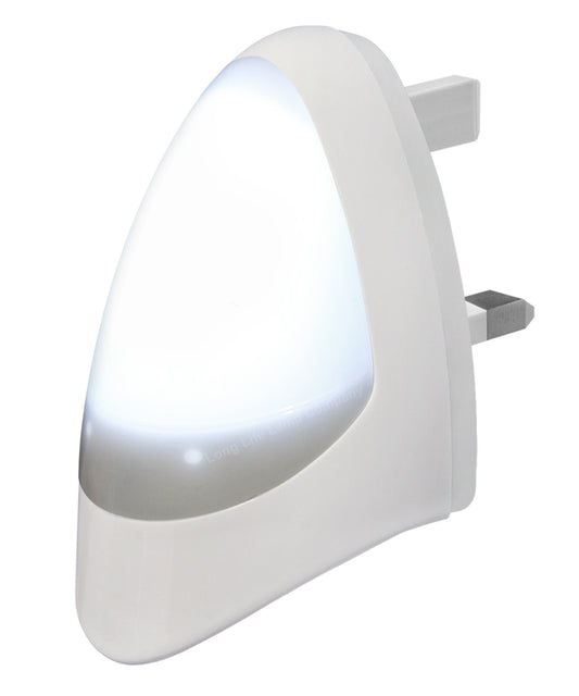 Automatic White LED Night Light Plug In Energy Saving Dusk 2 Dawn 