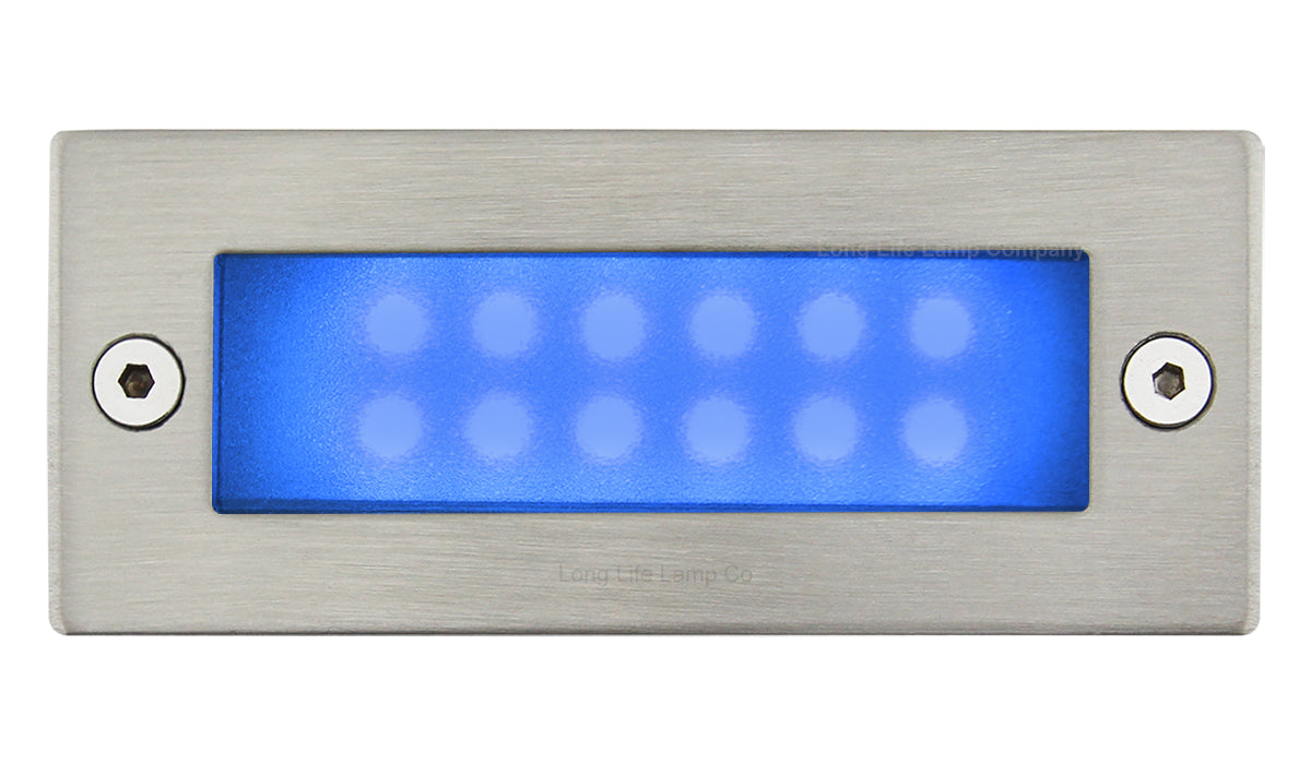 Mini 1.5w LED Blue Outdoor Recessed Brick Light IP44