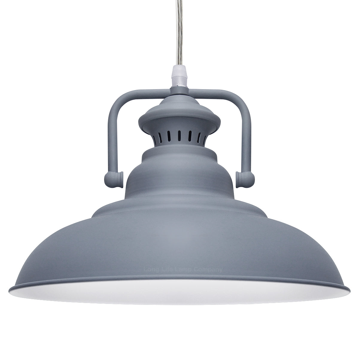 Metal Ceiling Pendant Shade Modern Grey