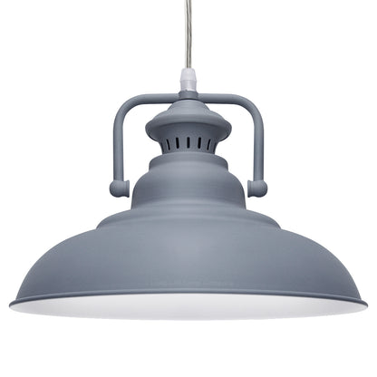 Metal Ceiling Pendant Shade Modern Grey