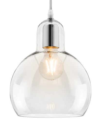 Modern Mini Globe Clear Glass Pendant Light M0185