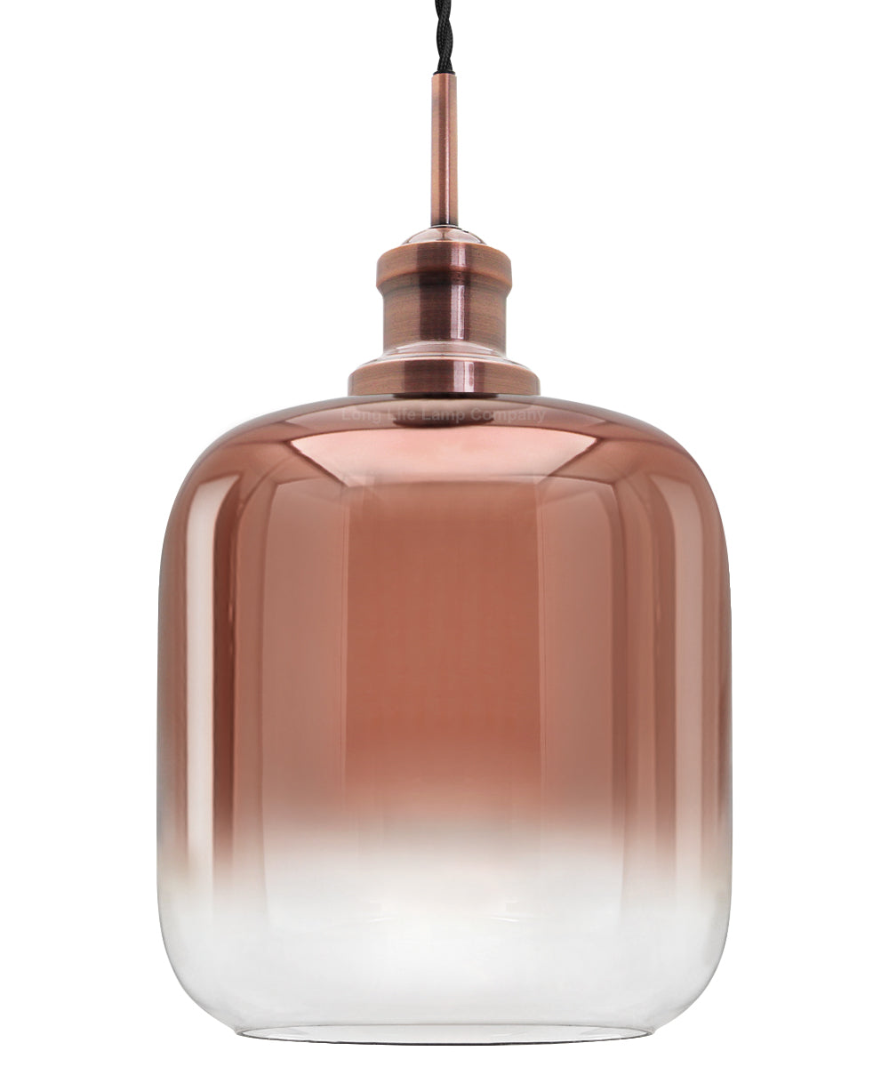Modern Vintage Glass Copper Pendant Light M0201
