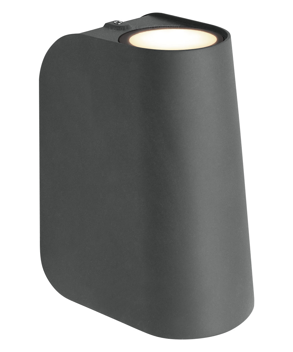 Double Outdoor Wall Light Black