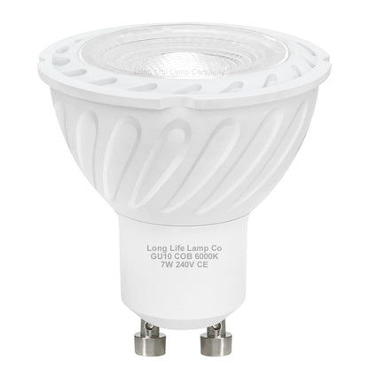 10 Pack 7w COB LED GU10 Replacement 65w Halogen Cool White - Free delivery on all orders