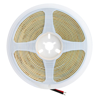 Warm White LED Tape Strip Light Continuous COB Illumination 5 Metres 12V