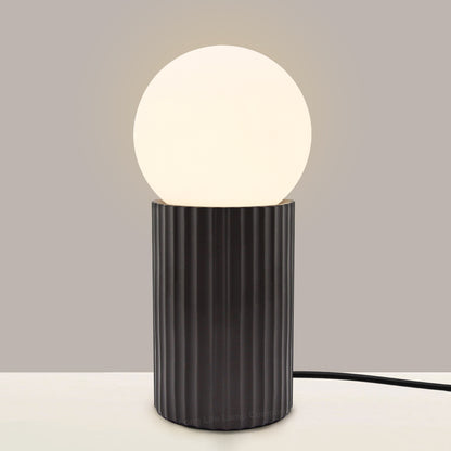 Modern Opaque Globe Opal Sphere Glass Table Lamp H3014