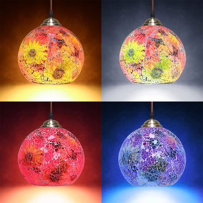 Vintage Glass Globe Ceiling Hanging Pendant Light Shade Mosaic Lighting - Free delivery on all orders