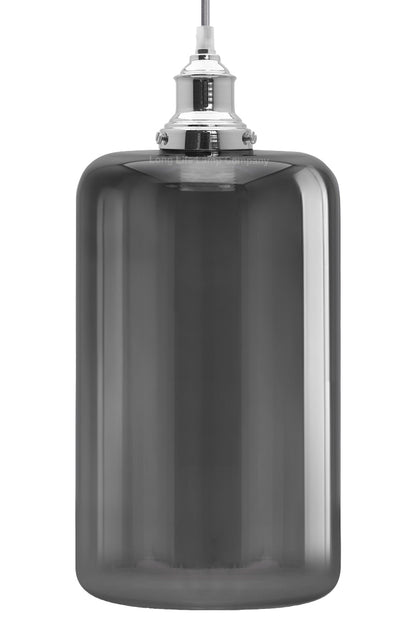 Modern Glass Smokey Grey Pendant Light M0208