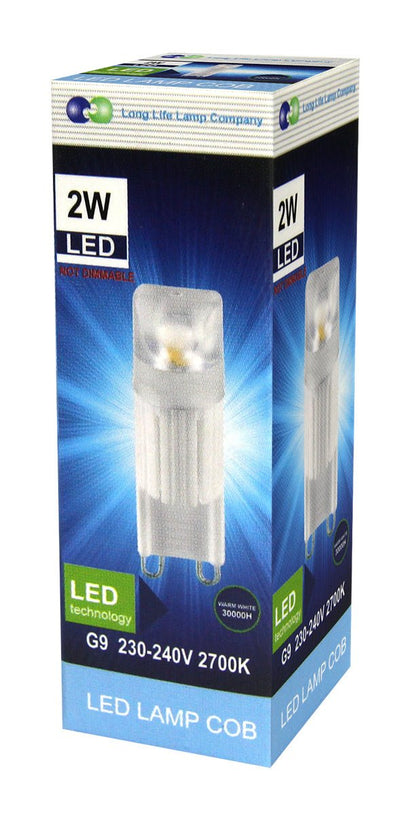 2w G9 LED Bulb Equivalent 25w Light Bulb Warm White - Energy Light Bulbs - Free delivery on all orders