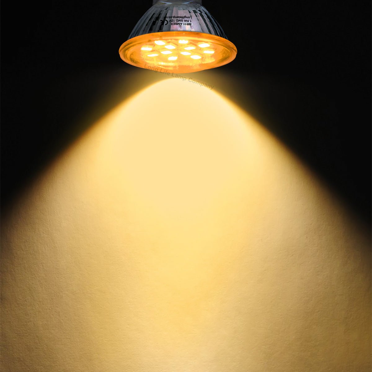 2w LED Amber Light Bulb Spot Lamp MR11 - Energy Light Bulbs - Free delivery on all orders