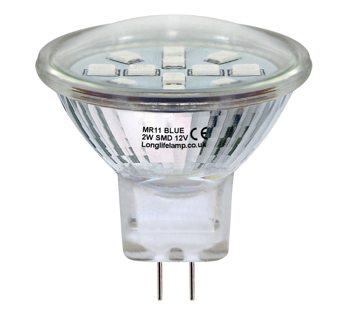 2w LED Blue Light Bulb Spot Lamp MR11 - Energy Light Bulbs - Free delivery on all orders