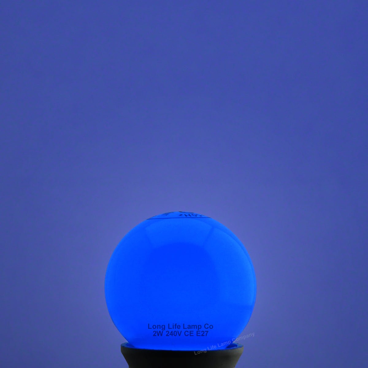 2w LED Coloured Mini Golf Balls E27 Edison Screw Fitting Red Yellow Green White Blue - Free delivery on all orders