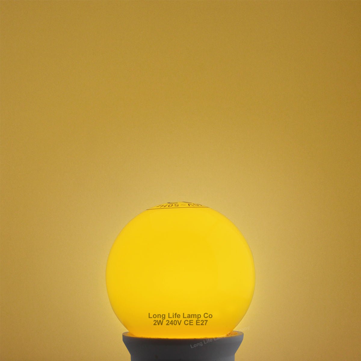 2w LED Coloured Mini Golf Balls E27 Edison Screw Fitting Red Yellow Green White Blue - Free delivery on all orders