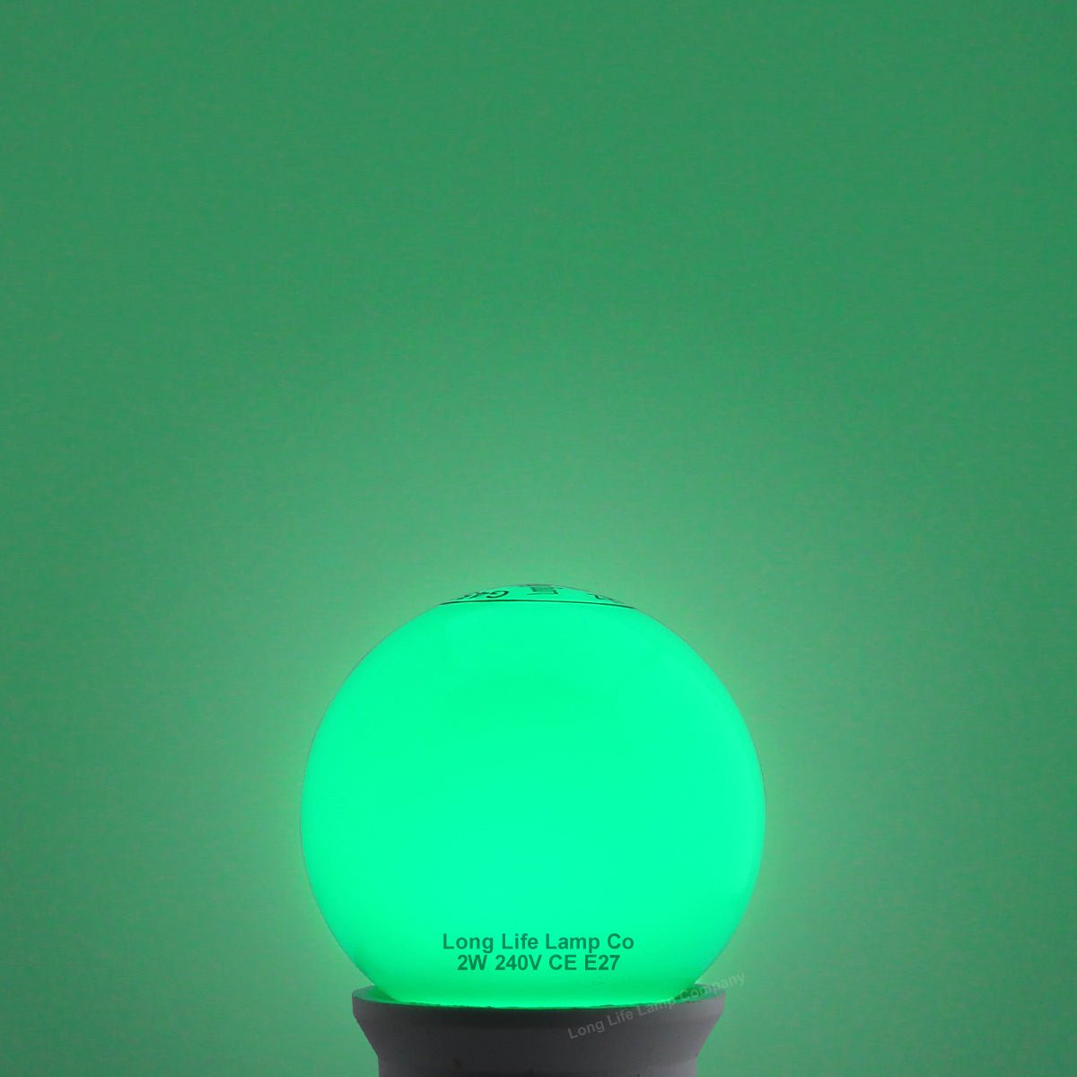2w LED Coloured Mini Golf Balls E27 Edison Screw Fitting Red Yellow Green White Blue - Free delivery on all orders