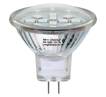 2w LED Green Light Bulb Spot Lamp MR11 - Energy Light Bulbs - Free delivery on all orders