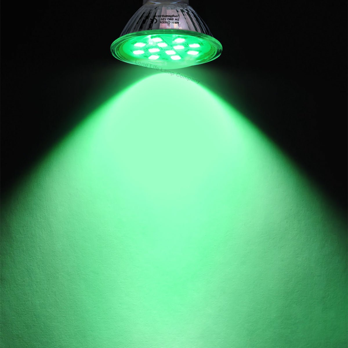 2w LED Green Light Bulb Spot Lamp MR11 - Energy Light Bulbs - Free delivery on all orders