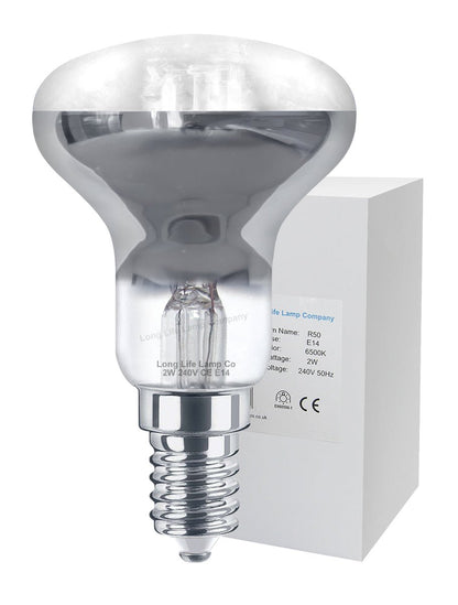 2w LED R50 Reflector Light Bulb E14 Cool White Replacement For Halogen Reflector Spots - Energy Light Bulbs - Free delivery on all orders
