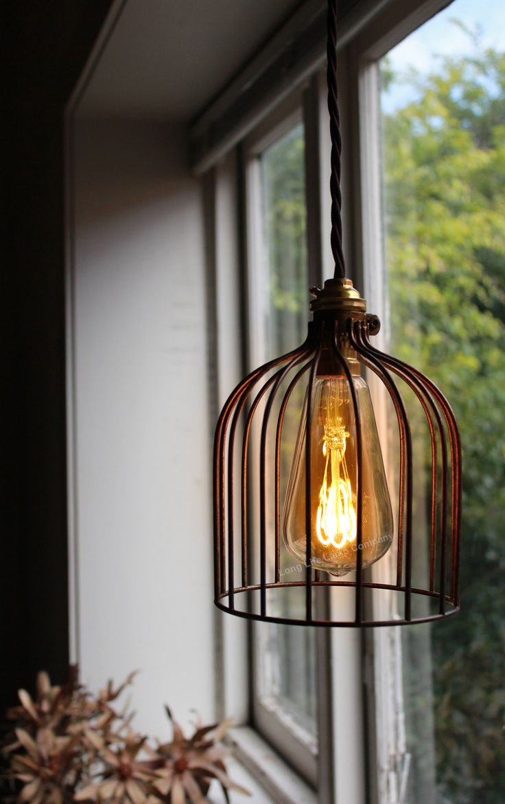 2w LED Vintage Filament Bulb Teardrop Spiral Smoke Gold Glass B22 Bayonet ST58 - Energy Light Bulbs - Free delivery on all orders