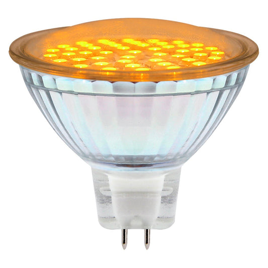 2w MR16 LED Amber Low Voltage Spot light Bulb 12v - Energy Light Bulbs - Free delivery on all orders