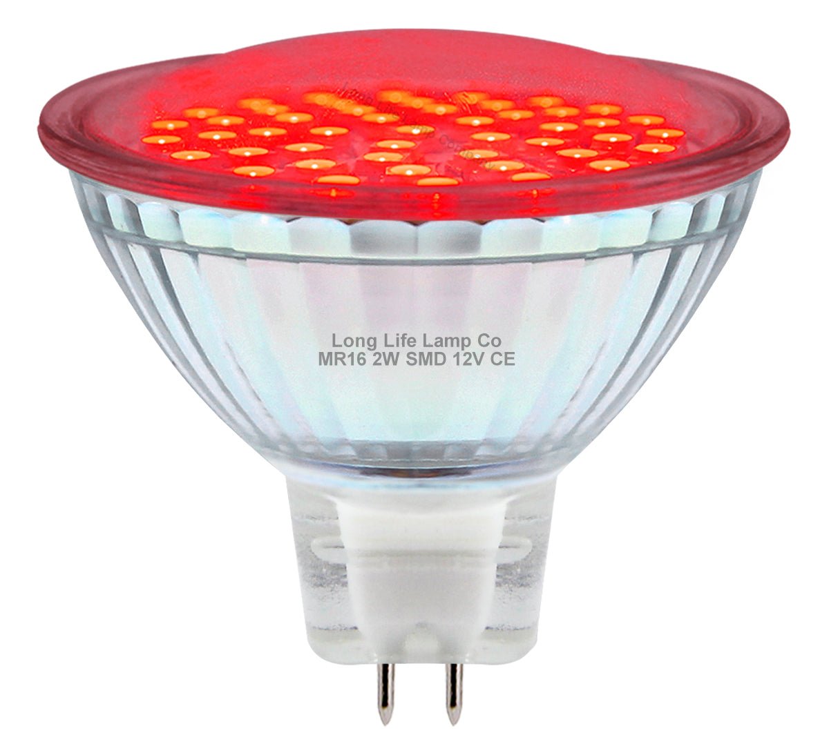 2w MR16 LED Red Low Voltage Spot light Bulb 12V - Energy Light Bulbs - Free delivery on all orders