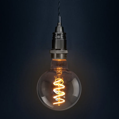 2w Vintage LED G95 Bulb E27 Spiral Filament Smoke Grey - Energy Light Bulbs - Free delivery on all orders
