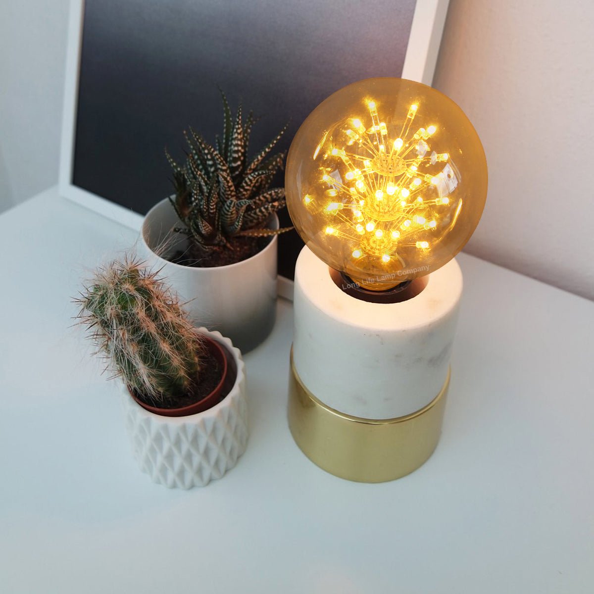 2w Vintage LED Globe Light Bulb E27 Clear Glass Tree Filament G95 - Energy Light Bulbs - Free delivery on all orders