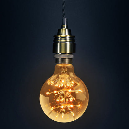 2w Vintage LED Globe Light Bulb E27 Clear Glass Tree Filament G95 - Energy Light Bulbs - Free delivery on all orders