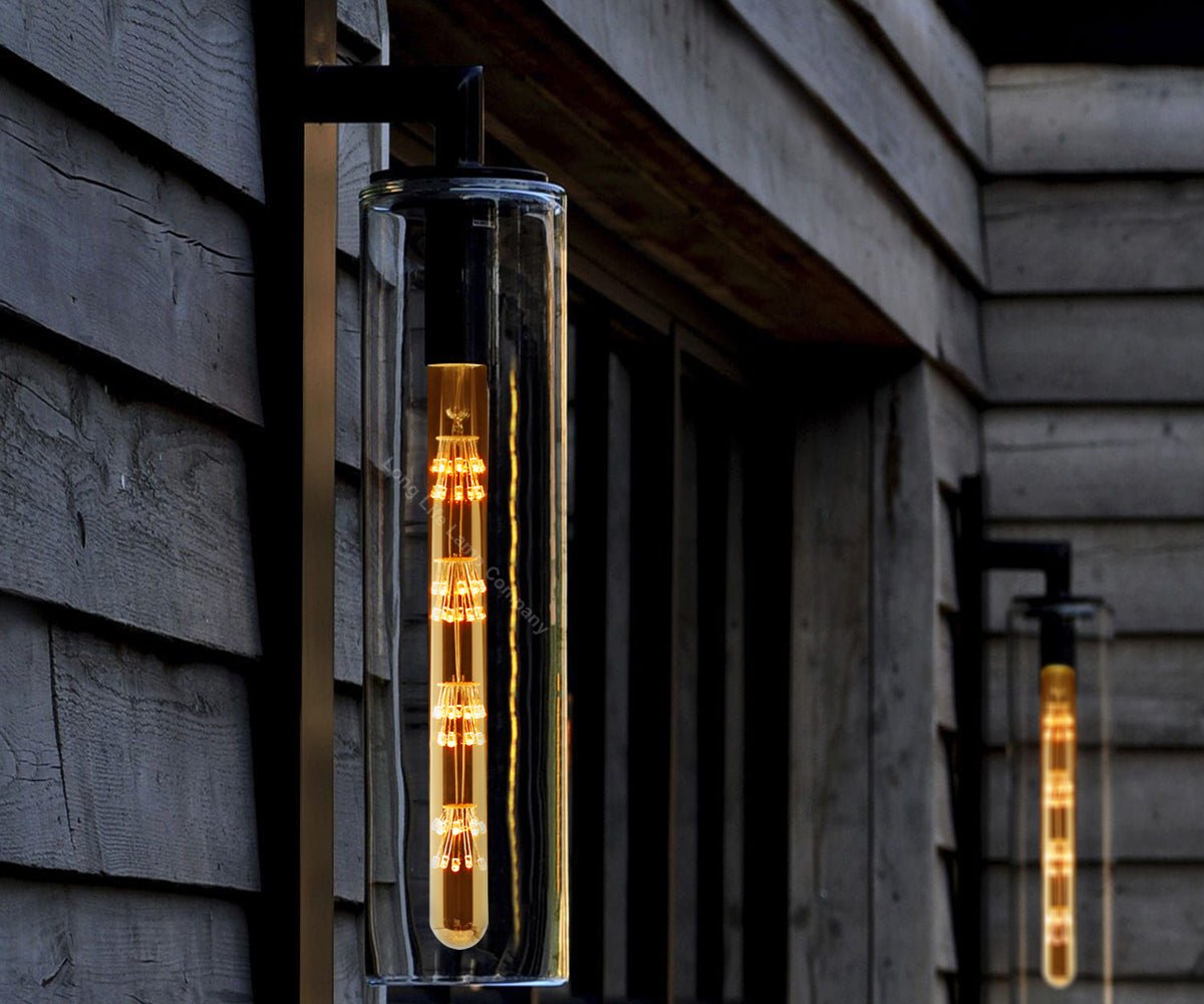 2w Vintage LED Tube Light Bulb E27 Clear Glass Tree Filament T28 - Energy Light Bulbs - Free delivery on all orders