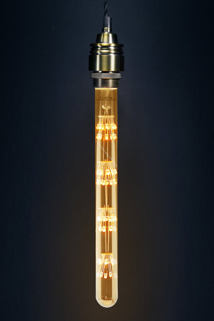 2w Vintage LED Tube Light Bulb E27 Clear Glass Tree Filament T28 - Energy Light Bulbs - Free delivery on all orders