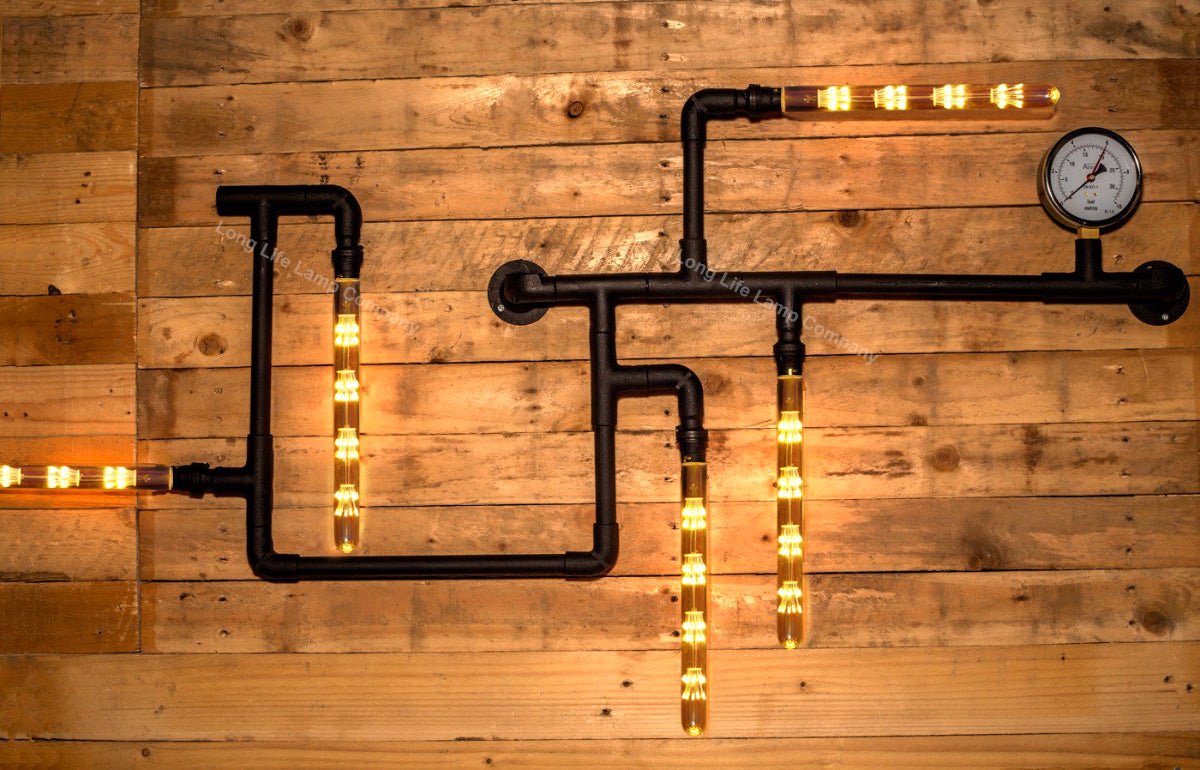 2w Vintage LED Tube Light Bulb E27 Clear Glass Tree Filament T28 - Energy Light Bulbs - Free delivery on all orders
