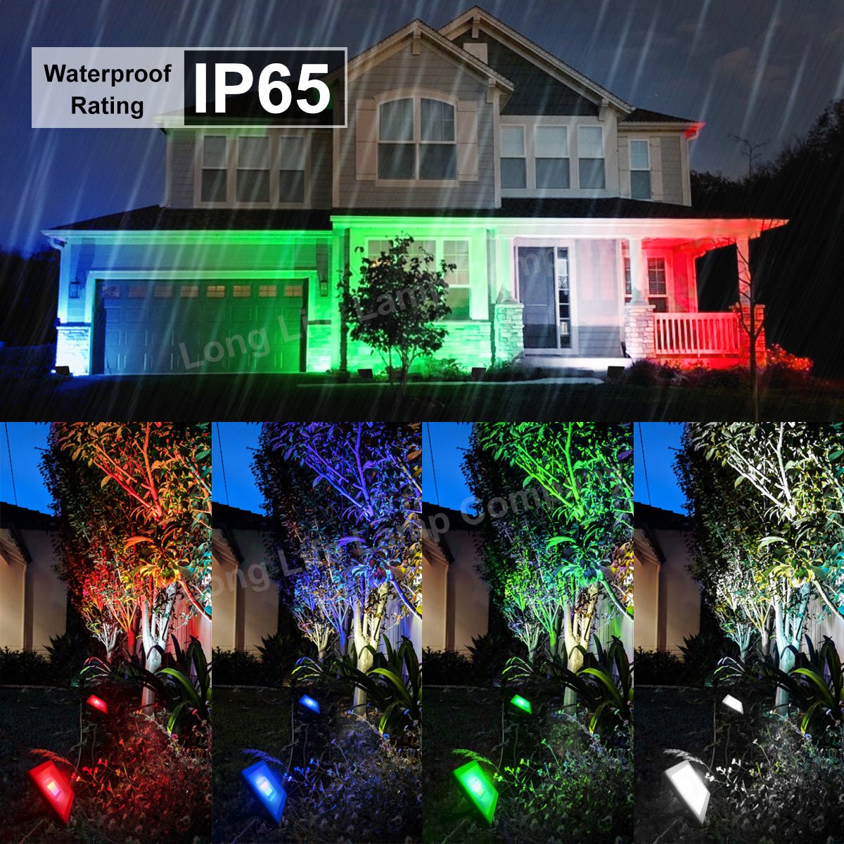 30w IP66 LED RGB Floodlight Outdoor Colour Changing Remote Control - Energy Light Bulbs - Free delivery on all orders
