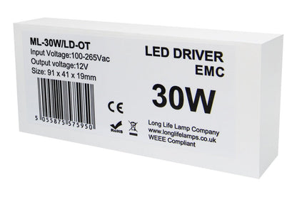 30w LED Driver Transformer - Energy Light Bulbs - Free delivery on all orders