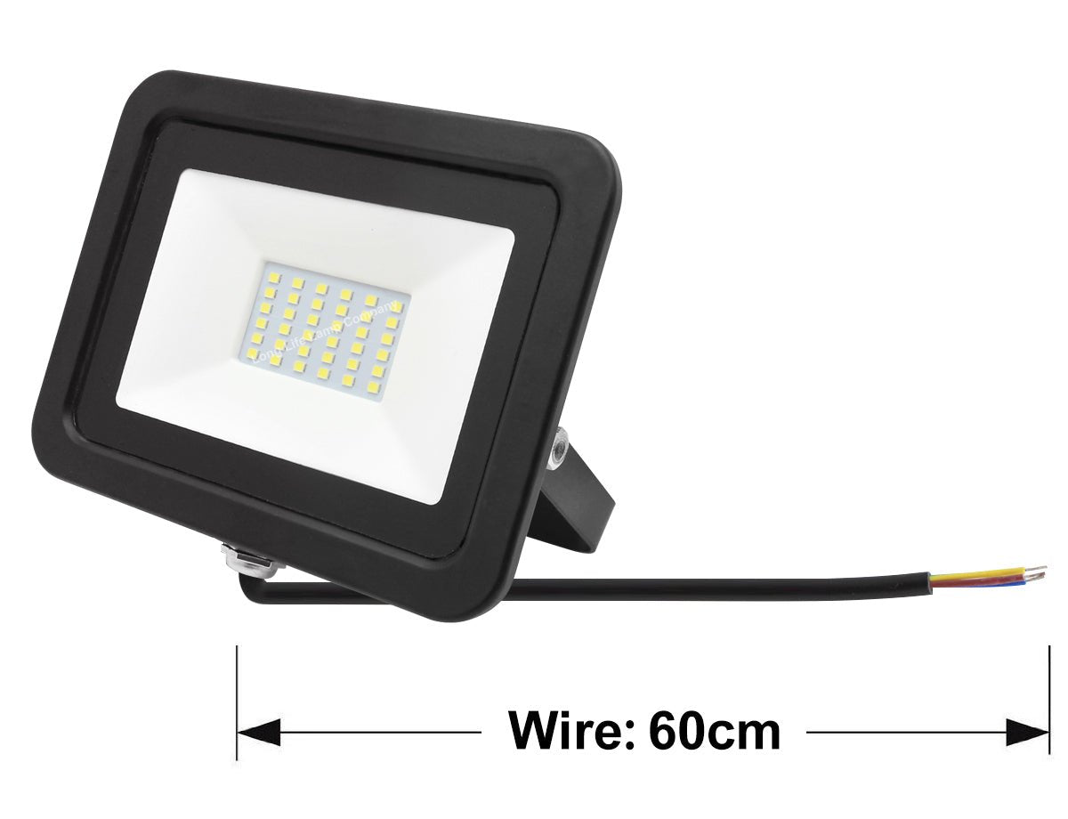 30w LED Floodlight IP65 Waterproof Cool White - Energy Light Bulbs - Free delivery on all orders