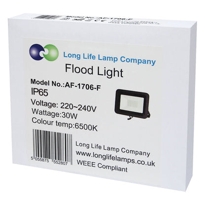 30w LED Floodlight IP65 Waterproof Cool White - Energy Light Bulbs - Free delivery on all orders