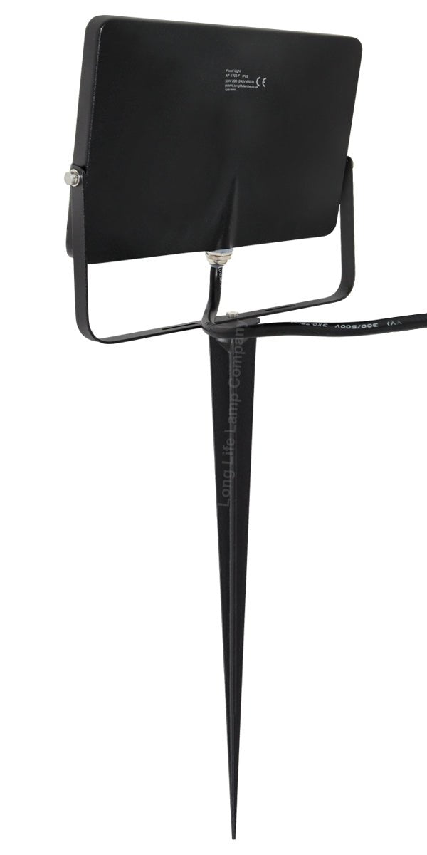30W LED Ground Mount Flood Light Cool White 4 meter wire UK plug with Spike 450mm Long Stake - Energy Light Bulbs - Free delivery on all orders