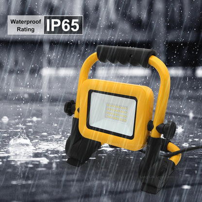 30W LED Portable Flood Work Light 240V IP65 6000K - Energy Light Bulbs - Free delivery on all orders