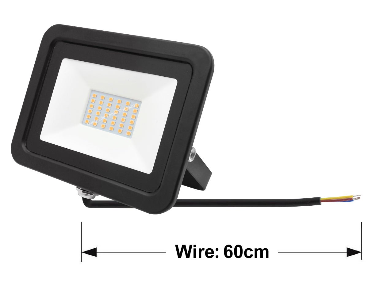 30W Outdoor LED Flood Light Warm White 3000K IP65 - Energy Light Bulbs - Free delivery on all orders