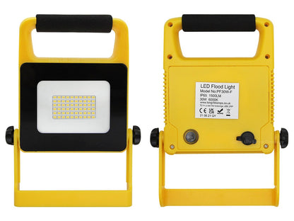 30W Rechargeable LED Work Light Portable IP65 6000K Flood Light - Energy Light Bulbs - Free delivery on all orders