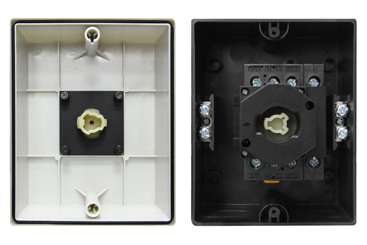 32A Rotary Isolator Switch 4 Pole - Energy Light Bulbs - Free delivery on all orders