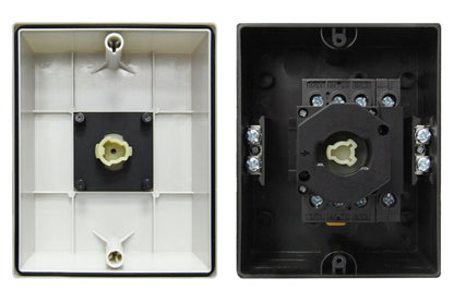 32A Rotary Isolator Switch 4 Pole - Energy Light Bulbs - Free delivery on all orders