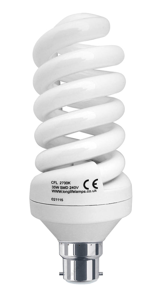 35w B22 Energy Saving Spiral Light Bulb 175w Equivalent Special Offer - Energy Light Bulbs - Free delivery on all orders