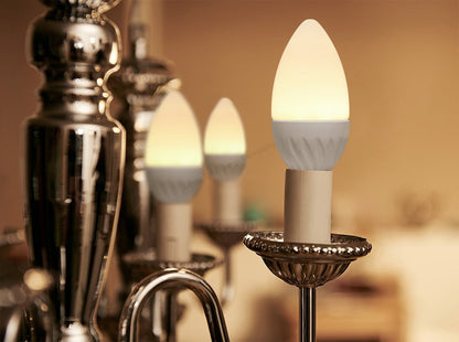 3.5w Frosted Cover LED Candle Warm White 3000K 2Pack or 4Pack or 10Pack - Energy Light Bulbs - Free delivery on all orders