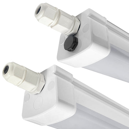 36W LED Batten Light 4ft Fitting Ceiling Mount Linear Lighting IP65 6500K - Energy Light Bulbs - Free delivery on all orders