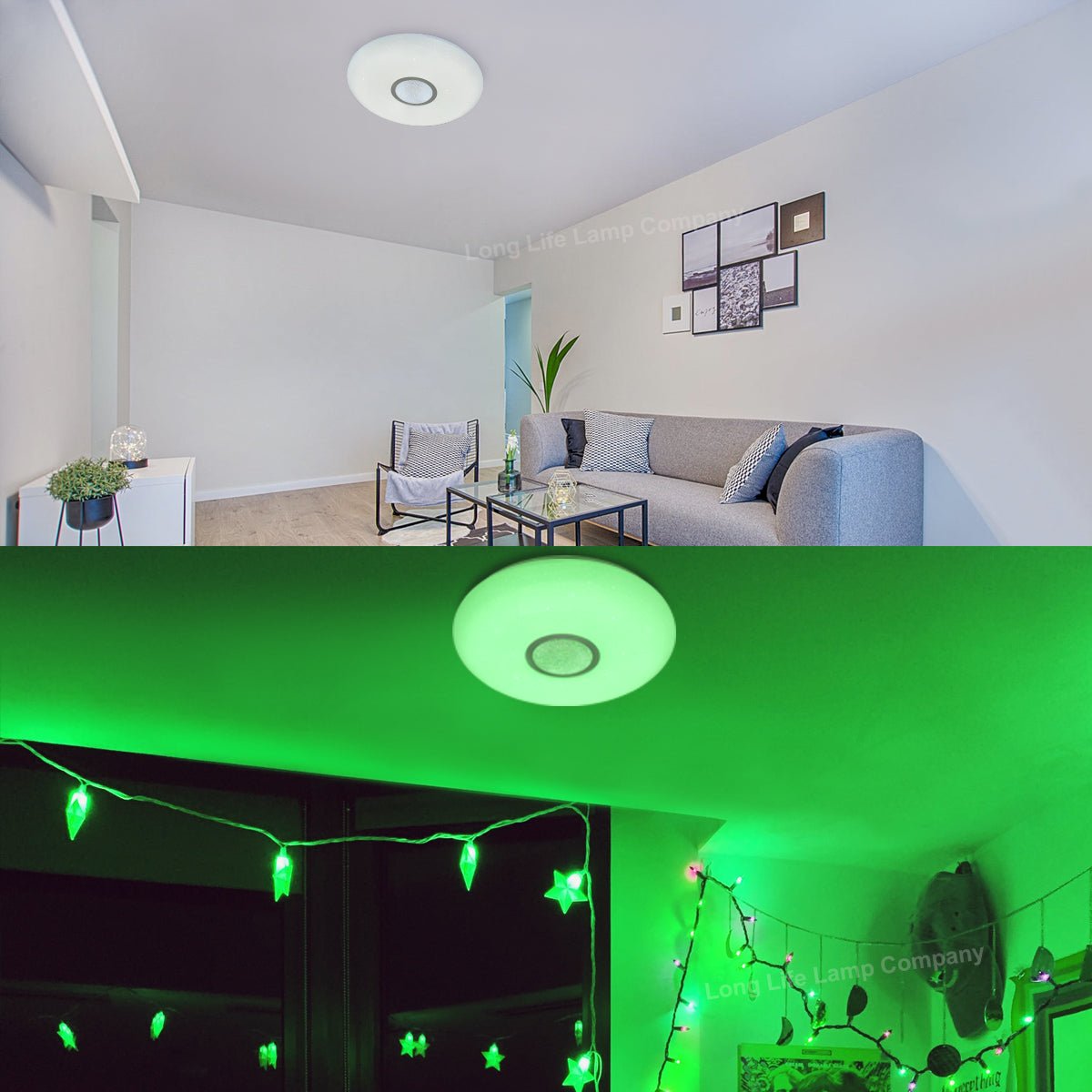 36w Round LED Ceiling Light Dimmable RGB Smart WiFi Mood Lamp App and Remote Control WF02 - Energy Light Bulbs - Free delivery on all orders